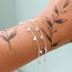 Pulseira De Zirconias Cristal Prata 925 