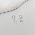 Berloque Cruz Cravejado Prata 925 