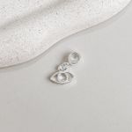 Berloque Olho Grego Vazado Prata 925