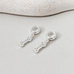 Berloque Osso Cravejado Prata 925