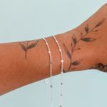 Pulseira Bolinhas Laminadas Prata 925