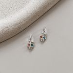 Pingente Pedrinha Zirconia colorida Prata 925