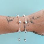 Pulseira bolinhas 6mm Prata 925