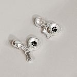 Berloque Osso e Vasilha Prata 925 