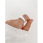 Anel De Prata Dedinho Quadrado Liso 