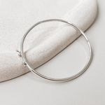 Bracelete Liso Infantil Prata 925