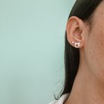 Brinco Gatinho Liso Prata 925 