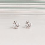 Brinco Âncora Cravejado Prata 925 