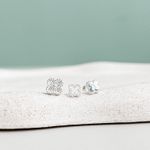 Trio Trevo Cravejado Prata 925