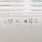 Trio Trevo Cravejado Prata 925