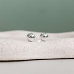 Brinco Bolinha G Lisa Prata 925 