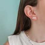 Brinco Fé Prata 925 