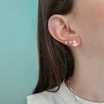 Brinco Âncora Cravejado Prata 925 