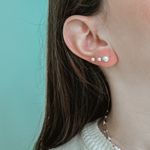 Brinco Bolinha G Lisa Prata 925 