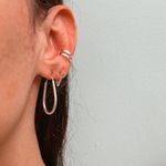 Argola Gota M Prata 925 