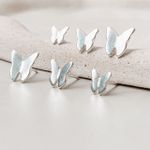 Trio Borboleta Lisa Prata 925 