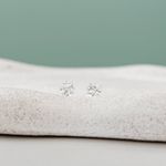 Brinco Carrê Zircônia 6 Mm Prata 925 