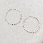 Argola Trançada M Prata 925 