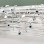 Choker Olho Grego Com Coração Prata 925