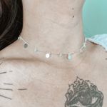 Choker Medals com Zircônias Prata 925 