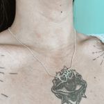 Colar Patinha e Coração Prata 925 