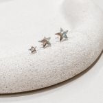 Trio Estrela Lisas Prata 925 