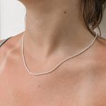 Corrente Cordão Baiano 45cm Prata 925