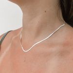 Choker Laminada Prata 925