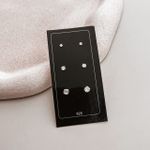 Trio Cristal Prata 925