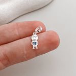 Berloque Menino Cravejado Prata 925 