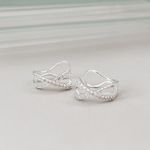 Piercing Fake Cravejado Infinito Prata 925