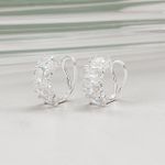 Piercing Fake Pedra Oval Cristal Prata 925