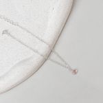 Tornozeleira Pedra Rosa Prata 925 