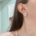 Brinco Nossa Senhora Manto Azul Prata 925 