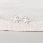 Brinco Borboleta Lisa Prata 925 