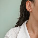 Brinco Trevo Vazado Prata 925