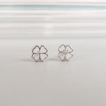 Brinco Trevo Vazado Prata 925