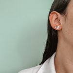 Brinco Trevo Liso Prata 925 