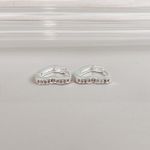 Argola Click Coração Cristal Paty P Prata 925 