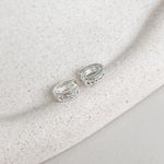 Argola Click Cristal P Prata 925 