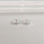 Argola Click Cristal P Prata 925 