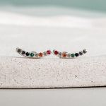 Brinco Palito Colorido Prata 925 