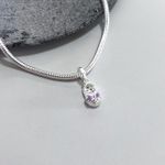 Berloque Sapatilha Lilas Prata 925