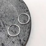 Argola Lisa 18 mm Prata 925