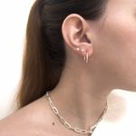 Argola Lisa 15 mm Prata 925