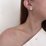 Conjunto Redondo Cravejado Turmalina Prata 925