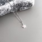 Colar Coroa Rosa Prata 925 