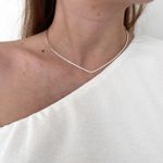 Colar Aro Gota Prata 925