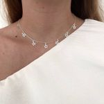 Choker Estrela Prata 925