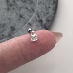 Piercing Cadeado Cravejado Tragus Prata 925